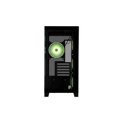 2E Gaming Корпус Fantom GK701B без БЖ 2xUSB3.0, 1xUSBType-C, 4x120мм ARGB, VGA 400мм, LCS ready, контролер з пультом, TG Side/Front Panel, mATX, чорний
