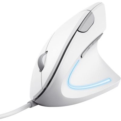 Trust Миша Verto Ergonomic, USB-A, Білий