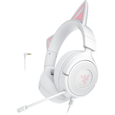 Razer Гарнітура Razer Kraken Kitty V3 X, mini-jack, 1.3м, білий
