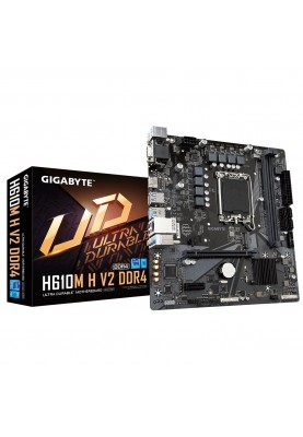 Gigabyte Материнська плата H610M H V2 s1700 H610 2xDDR5 HDMI D-Sub mATX