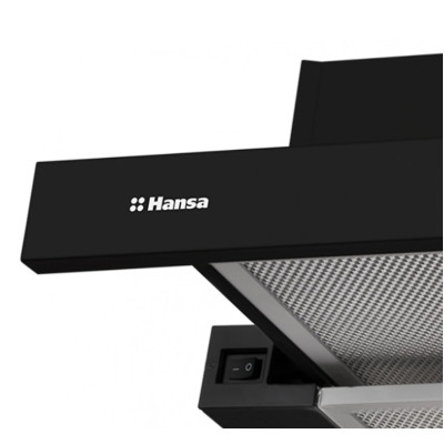 Hansa Витяжка телескопічна, 60см, 389м3ч, чорний