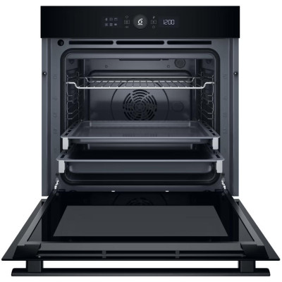 Whirlpool Духовий шафа електричний, 73л, A+, дисплей, конвекція, телескопічні напрямні, чорний