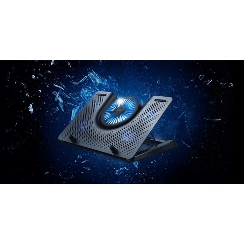 Trust Підставка для ноутбука GXT 1125 Quno (17.3") BLUE LED Black