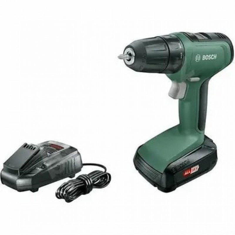 Bosch Шуруповерт-дриль UniversalDrill 18, 18В, 1.5Ач, 24Нм, 440/1450 об/хв, ЗП, 1.2кг, кейс