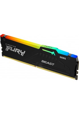 Kingston Пам'ять до ПК DDR5 5200 16GB KIT (8GBx2) FURY Beast RGB