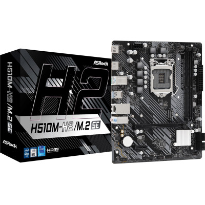 ASRock Материнська плата H510M-H2/M.2_SE s1200 H470 2xDDR4 M.2 HDMI mATX