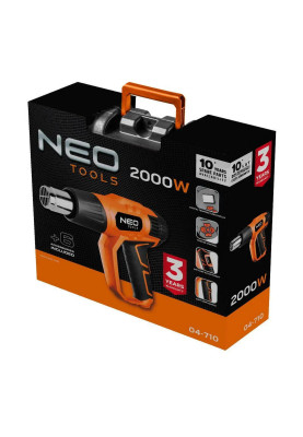 Neo Tools Фен будівельний 2000Вт 70-600°C 300/500л·хв 0.77кг