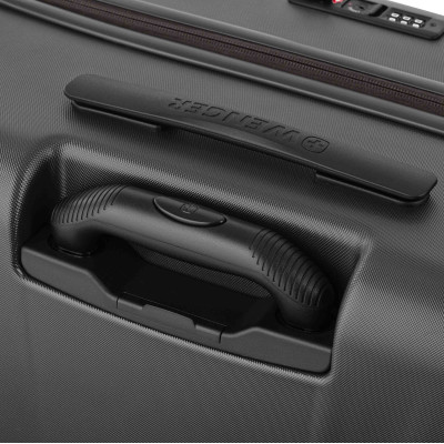 Wenger Валіза Wenger Skyon Hardside Large, велика, полікарбонат, TSA, 4 колеса, розширення, сірий