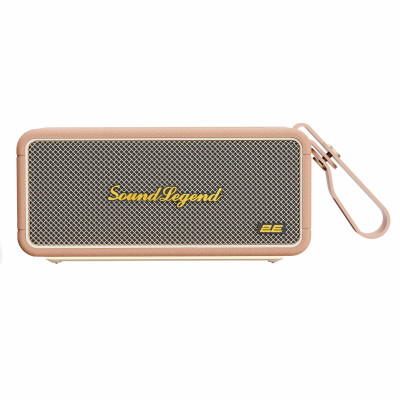 2E Портативна акустична система SoundLegend 80Вт, BT 5.3, TWS, FLAC, MP3, WAV, EQ, PowerBank, IPX6, RGB, Коричневий
