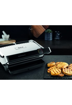 Tefal Гриль прижимний OptiGrill Elite XL 2200Вт, темп. режимів-16, з`ємні пластини, метал