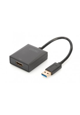 Digitus Адаптер USB 3.0 - HDMI Full HD, M/F, 0.15 m