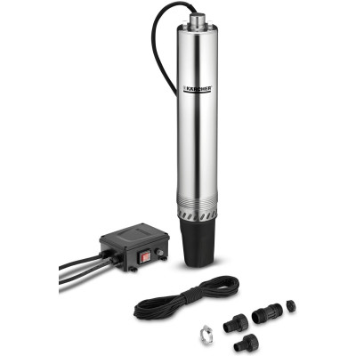 Karcher Свердловинний насос ВР 4 Deep Well, 700 Вт, 4600 л/р, 43 м, 4.3 бар, 12 м, 150 мм, 35 °C, G1, 7.14 кг