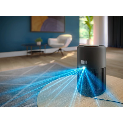 Philips Очисник повітря PureProtect Mini 900, 65м2, 250м3/рік, HEPA +вугільний фільтр, датчик якості повітря, Wi-Fi, темно-сірий