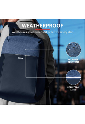 Trust Рюкзак Nox Anti-theft 16" BLUE