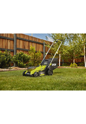 Ryobi Газонокосилка аккумуляторная ONE+ HP RY18LMX33A-150 18В акб 1х5А·год 33см 30л 25-90мм 9.3кг