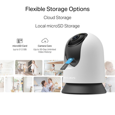 Mercusys IP-Камера MC210 3MP N300 microSD motion detection