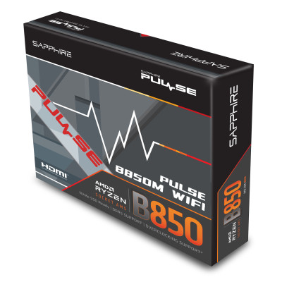 SAPPHIRE Motherboard PULSE B850 WIFI sAM5 B850 4xDDR5 M.2 HDMI DP WiFi BT mATX SAPPHIRE Motherboard PULSE B850 WIFI sAM5 B850 4xDDR5 M.2 HDMI DP WiFi BT mATX