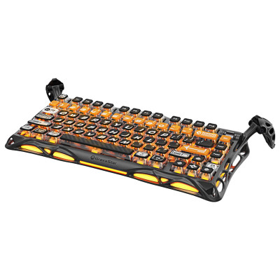GravaStar Клавіатура механічна Mercury K1 Pro 80keys, GravaStar x Kailh Speedy Mint, BT/WL/USB, RGB, CyberFlare