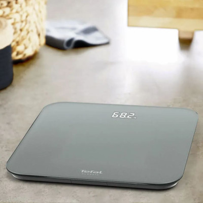 Tefal Ваги Tefal підлогові Classic, 180кг, AAAx3 в комплекті, скло, сірий