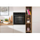 Gorenje Духова шафа електрична, 77л, A+, пара, дисплей, піроліз, чорний