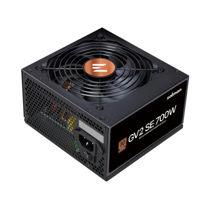 Zalman Блок живлення GV2SE (700W) 88%, 80+ Bronze, 120мм, 1xMB 24pin(20+4), 1xCPU(4+4 pin + 8pin), 4xMolex, 6xSATA, 4xPCIe 8pin(6+2)