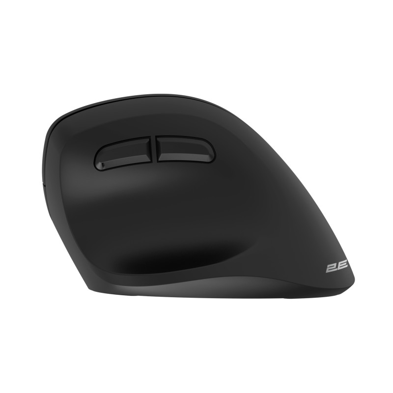 2E Миша MF325 Silent, WL/BT, вертикальна, чорний
