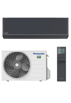 Panasonic Кондиціонер Etherea 35м2 інвертор 12000BTU 3.5кВт A+++/A+++ -20°С Wi-Fi R32 чорний