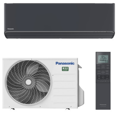 Panasonic Кондиціонер Etherea 35м2 інвертор 12000BTU 3.5кВт A+++/A+++ -20°С Wi-Fi R32 чорний