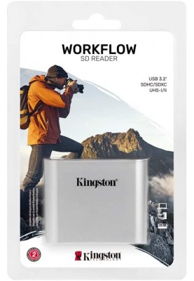 Kingston Кардрідер Workflow Dual-Slot SDHC/SDXC UHS-II Card Reader