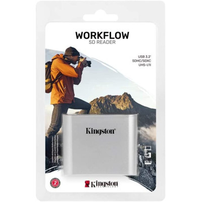 Kingston Кардрідер Workflow Dual-Slot SDHC/SDXC UHS-II Card Reader
