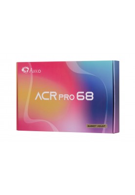 Akko Клавіатура механічна ACR Pro 68 68Key, CS Crystal, USB-A, Hot-swappable, EN/UKR, RGB, Білий