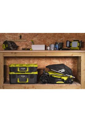 Ryobi Газонокосилка аккумуляторная ONE+ HP RY18LMX33A-150 18В акб 1х5А·год 33см 30л 25-90мм 9.3кг