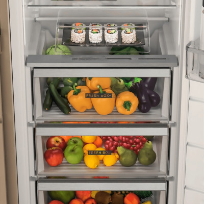 Whirlpool Холодильна камера вбудована, 177x54х54, 314л, А++, ST, інв., білий