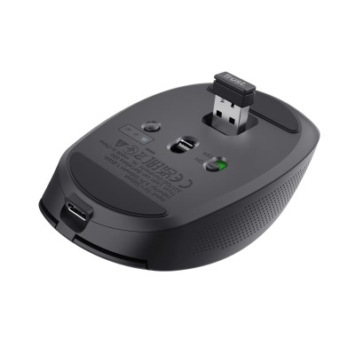 Trust Миша OZZA compact, BT/WL/USB-A, чорний Trust Миша OZZA compact, BT/WL/USB-A, чорний