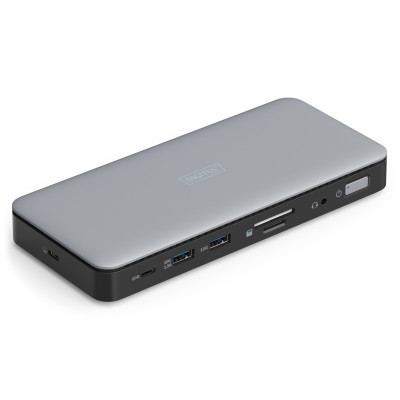 Digitus Док-станція USB-C > 2xHDMI/DP/2xUSB-A/USB-C/SD/MicroSD/RJ54/DC/Audio