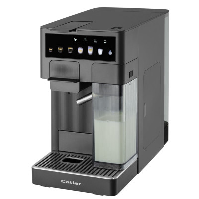 CATLER Кавоварка Catler капсульна Renzo 1.6л, капсули, мелена кофе, сенсорне керування, автоматичний капучинатор, сірий