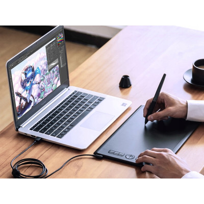 Huion Графічний планшет H610X Black