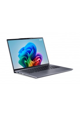 Acer Ноутбук Swift Go 14 AI SFG14-01 14.5" WQXGA IPS, Quallcomm X1P-42100, 16GB, F1TB, UMA, Win11, сірий