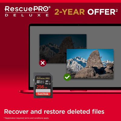 SanDisk Карта пам'яті SD 256GB C10 UHS-II U3 R280/W150MB/s Extreme Pro V60