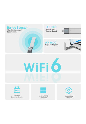 TP-Link Адаптер WiFi Archer TX20UH AX1800, USB