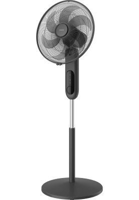 Philips Вентилятор підлоговий Series 1001, 45см, 47Вт, пульт ДК, опора кругла, ароматерапія, чорний