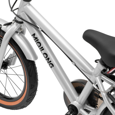 Miqilong Дитячий велосипед ST 16" срібний
