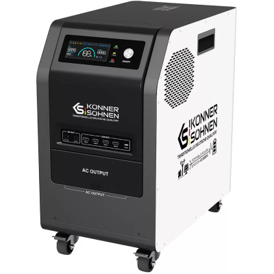 Könner & Söhnen Портативна електростанція KS 3000PS, 3000Вт, 3200Вт/рік, LifePo4, 37кг