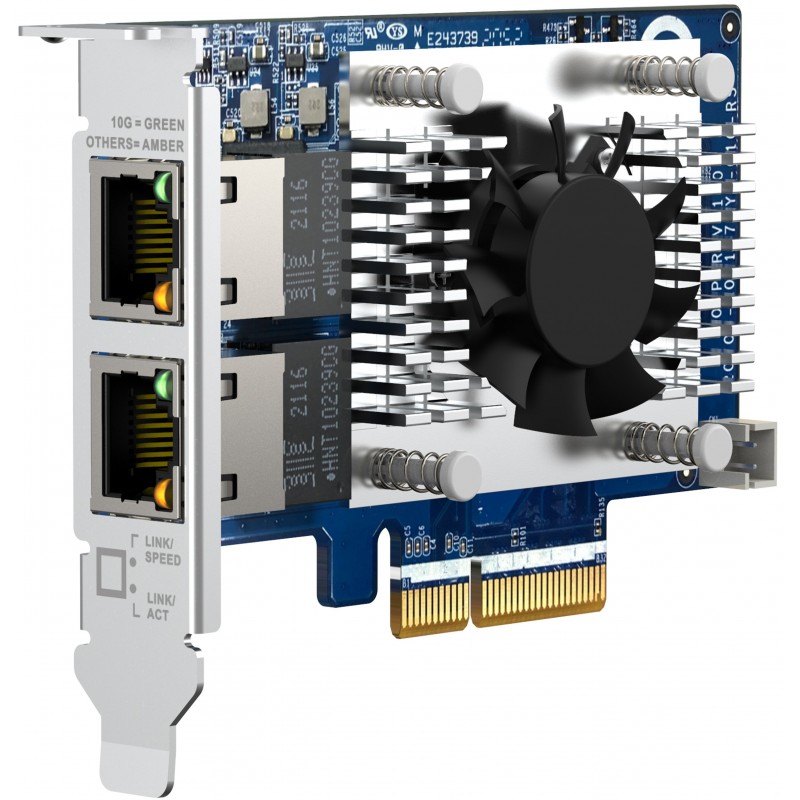 QNAP Мережева карта Dual-port (10Gbase-T) 10GbE PCIe Gen3 x4