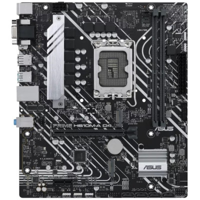 ASUS Материнська плата PRIME H610M-A D4-CSM s1700 H610 2xDDR4 M.2 HDMI-VGA-DP mATX