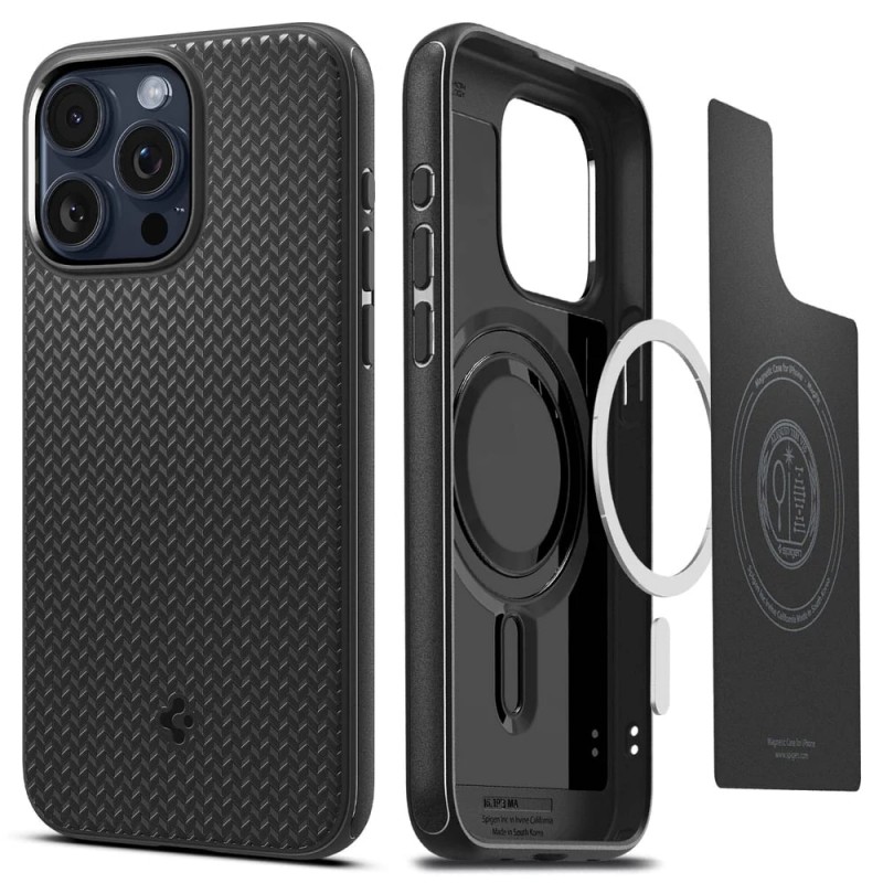 Spigen Чохол для Apple iPhone 15 Pro Mag Armor MagFit, Matte Black