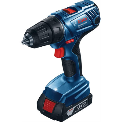 Bosch Шурупокрут-дриль акумуляторний GSR 180-LI, 18В 2х2Аг, 54Нм, 450/1700об/хв, 1.6кг