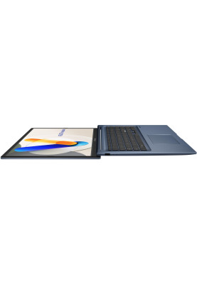 ASUS Ноутбук Vivobook 17 X1704ZA-AU375 15.6" FHD IPS, Intel i7-1255U, 16GB, F1TB, UMA, noOS, Блакитний