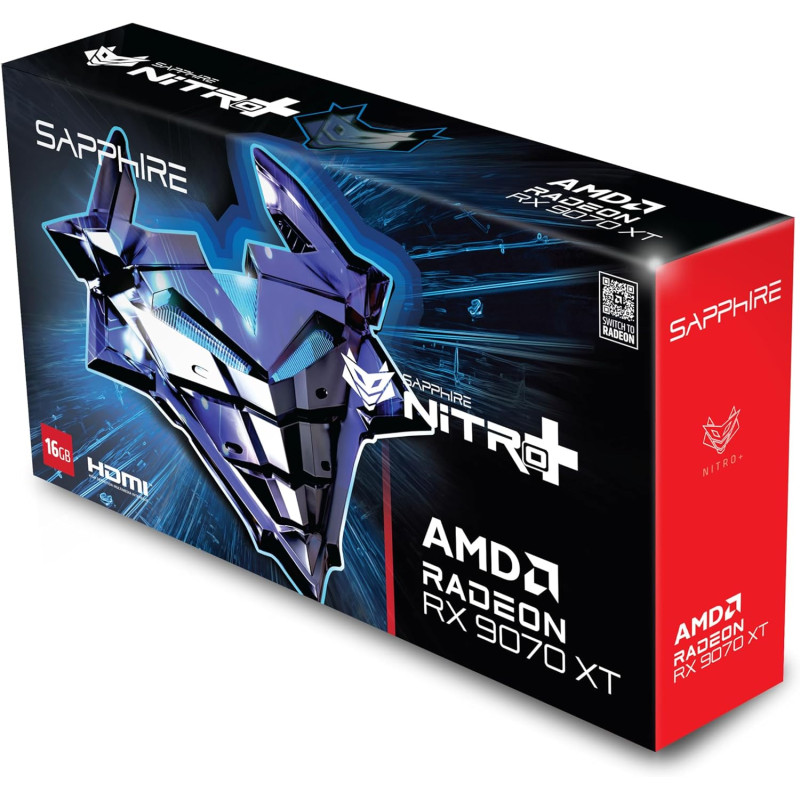 SAPPHIRE Відеокарта Radeon RX 9070 XT 16GB GDDR6 NITRO+ GAMING OC