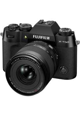 Fujifilm Цифр. фотокамера X-T50 + XF16-50mmF2.8-4.8 R LM WR Kit Black